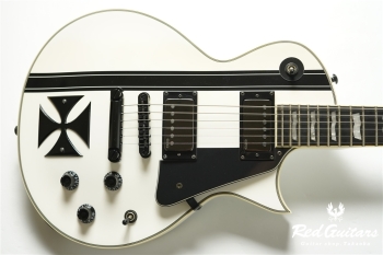 IRON CROSS -James Hetfield Signature Model- Snow White w/Black Stripe